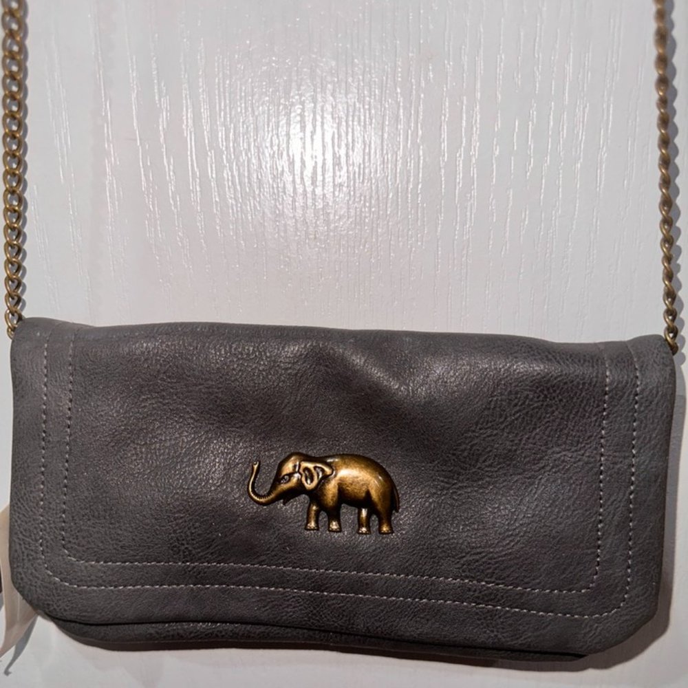 Francesca's Elephant Charm Wallet/Cross Body/Shoulder Bag